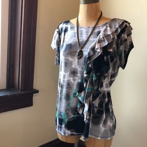 {Worthington} Ruffle Career Blouse